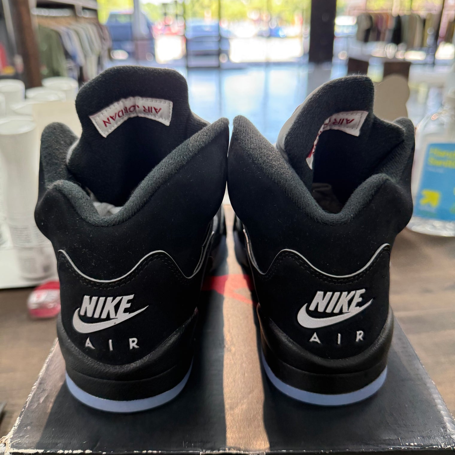 (GS) Black Metallic Jordan 5 (Lightly Worn)