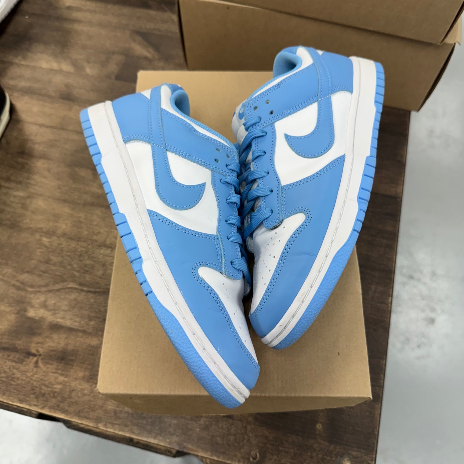 UNC Nike Dunk Low (USED, No Box)