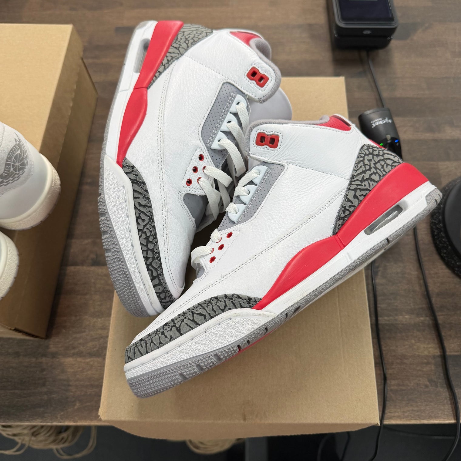 Fire Red Jordan 3 Retro (USED, No Box)