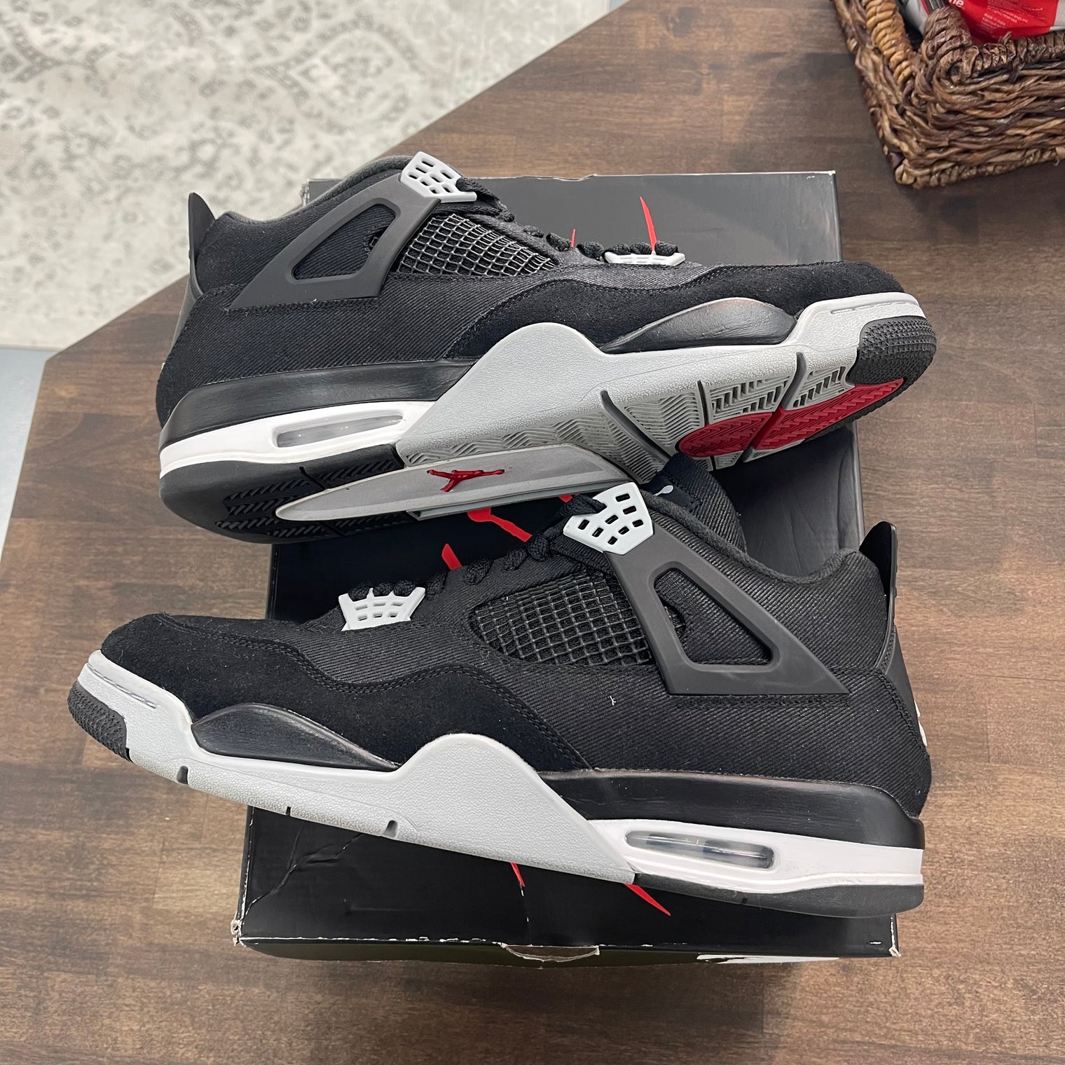 Jordan 4 Black Canvas (USED)