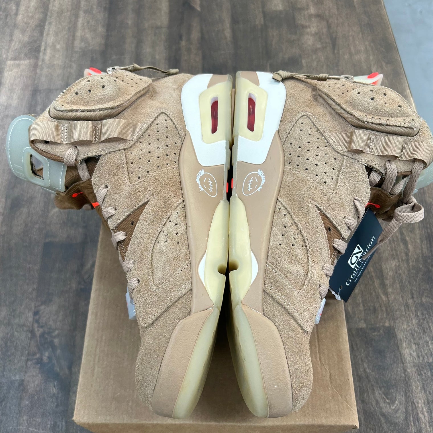British Khaki Travis Scott Jordan 6 (USED, No Box)