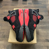 Jordan 4 Retro Red Thunder (US 10) (USED, No Box) Size 10 (Pre-Owned) - Image 3