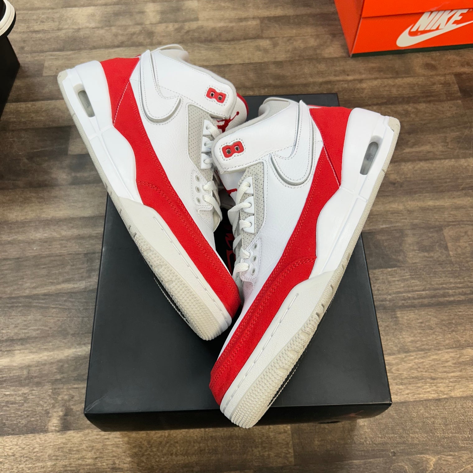 Tinker White University Red Jordan 3 Retro (USED)