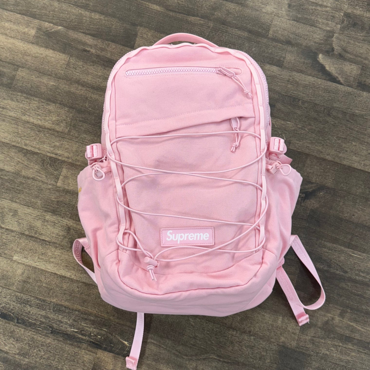 Supreme Logo Backpack Pink (SS25) (Displayed)