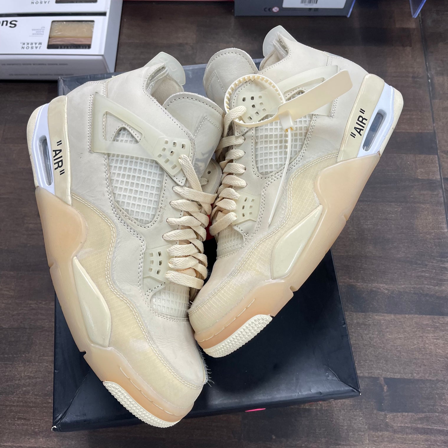 (W) Sail Off-White Jordan 4 (USED)