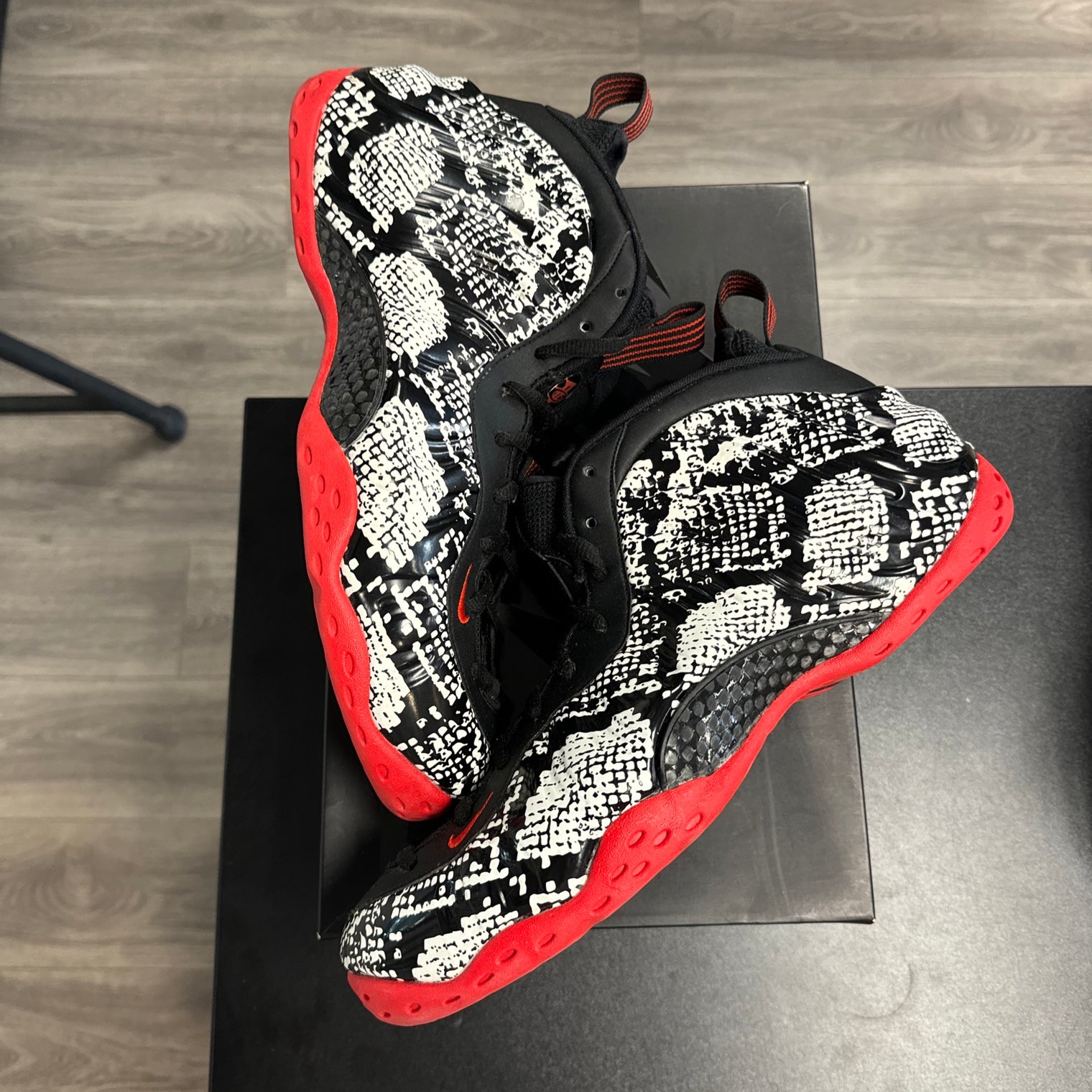 Albino Snakeskin Nike Air Foamposite (USED;NO BOX)
