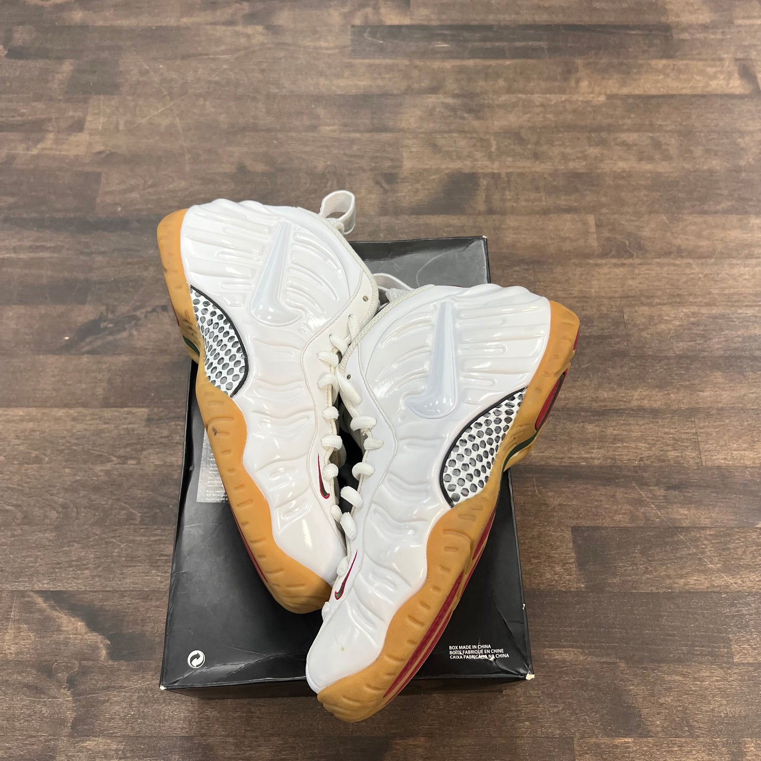 White Gucci Foamposite (USED, No Box Lid)