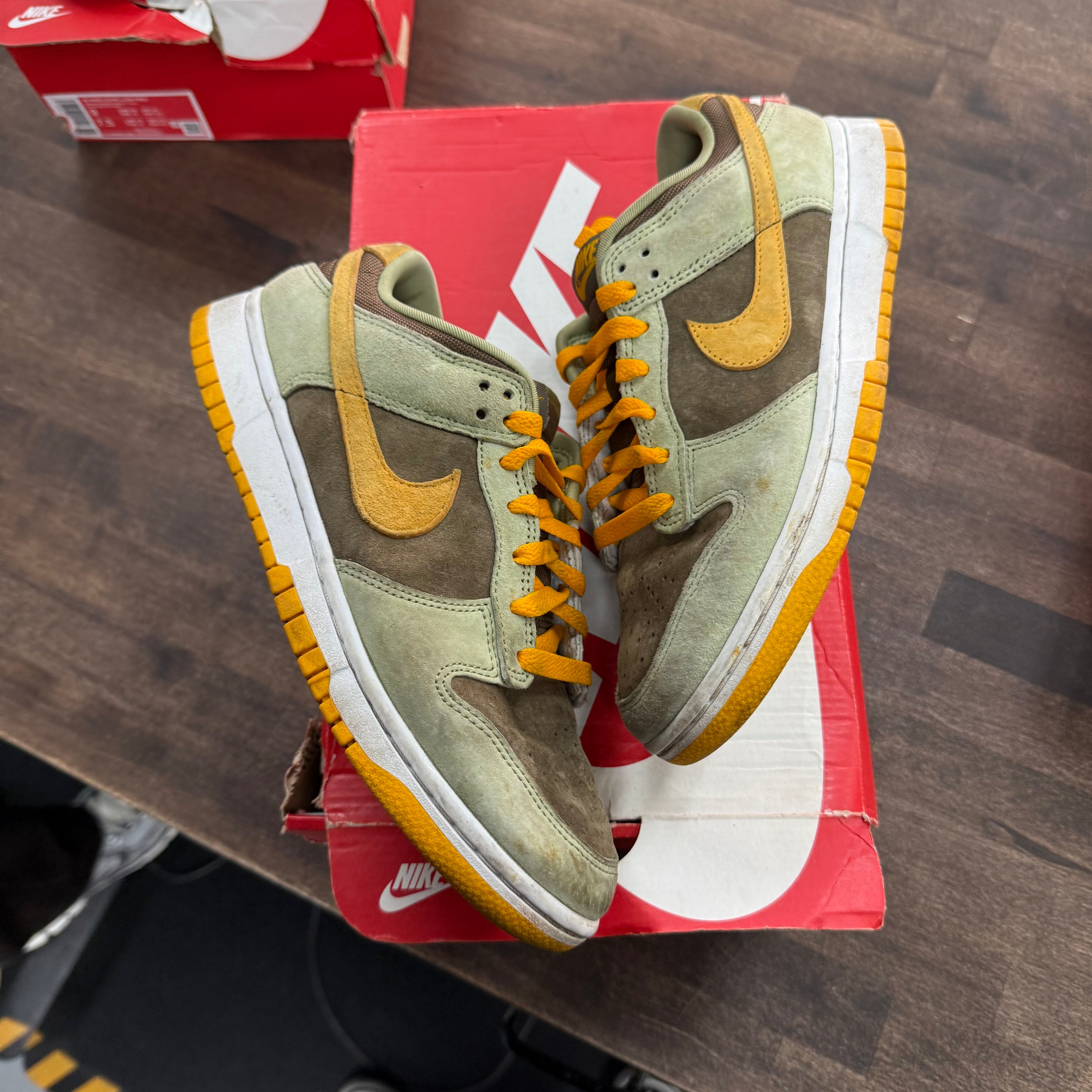 Nike Dusty Olive Nike Dunk Low (USED) Size 7.5 (Pre-Owned) - Image 1