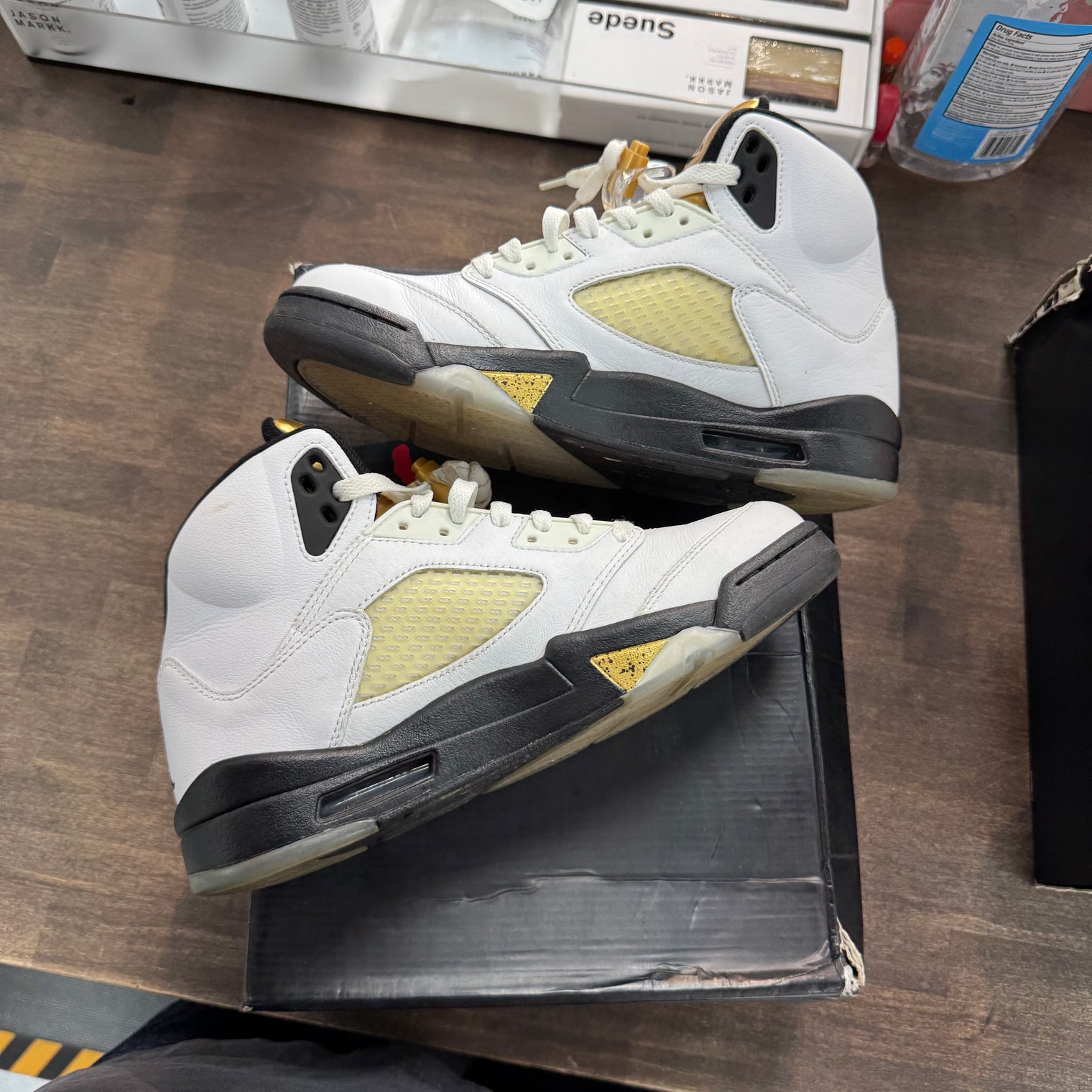 Olympic Gold Medal Jordan 5 Retro (USED)