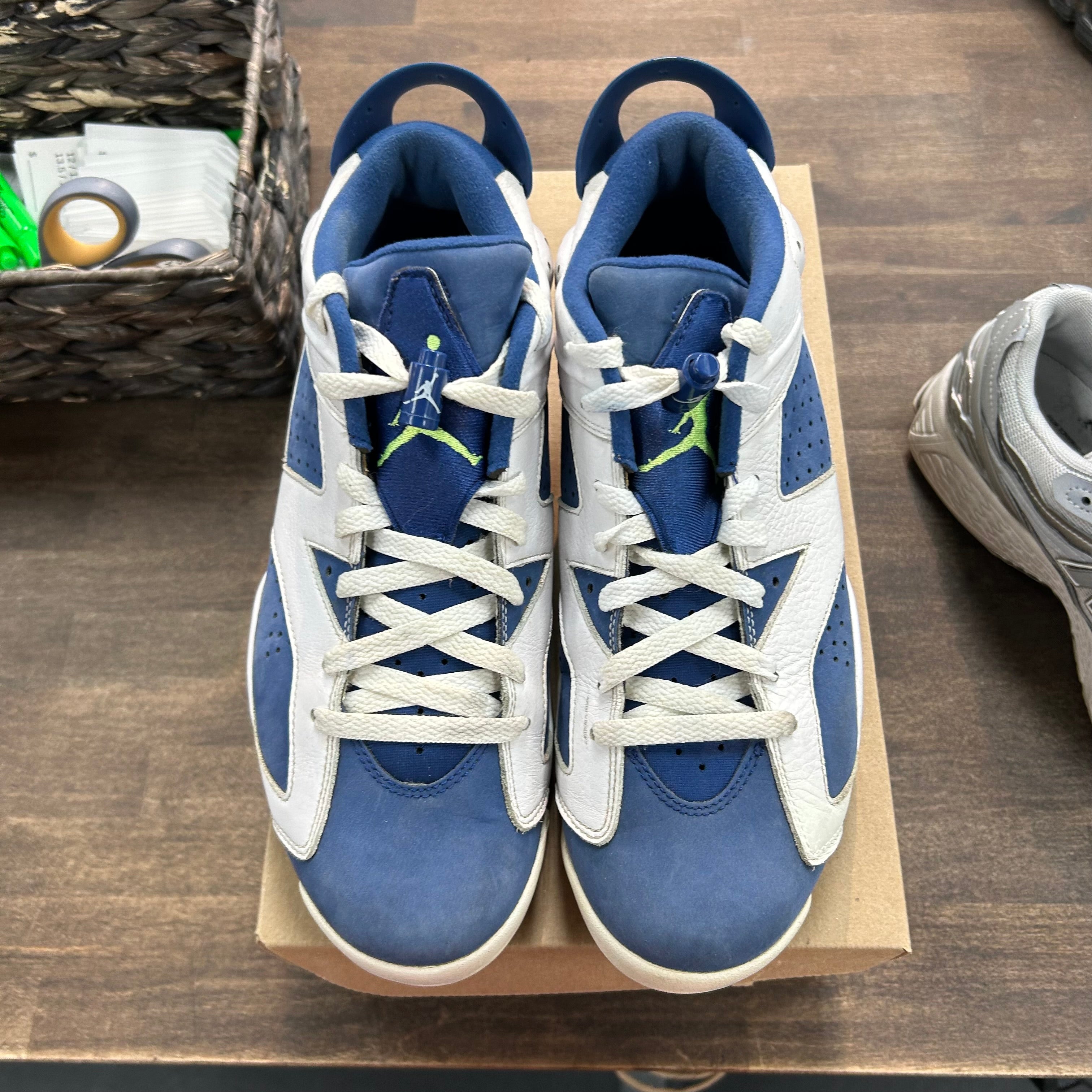 Jordan 6 Retro Low Ghost Green (USED, No Box) Size 10 (Pre-Owned) - Image 2
