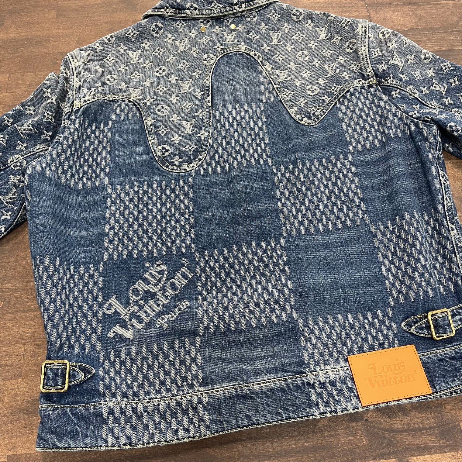 Louis Vuitton Nigo Monogram Denim Jacket Blue (Lightly Worn)