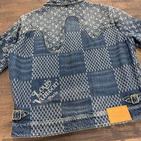 Louis Vuitton Nigo Monogram Denim Jacket Blue (Lightly Worn)