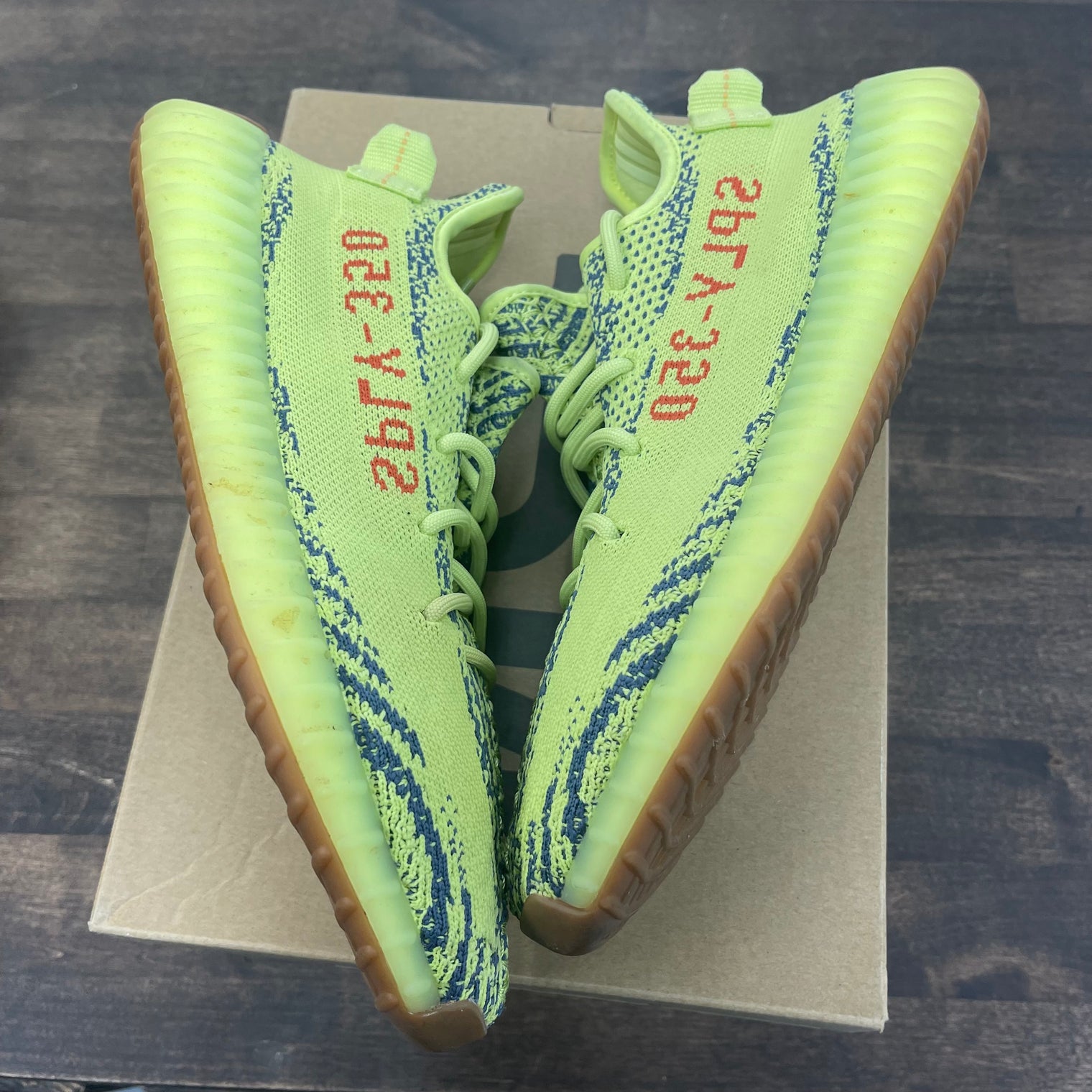 Semi Frozen Yellow Yeezy 350 (USED)