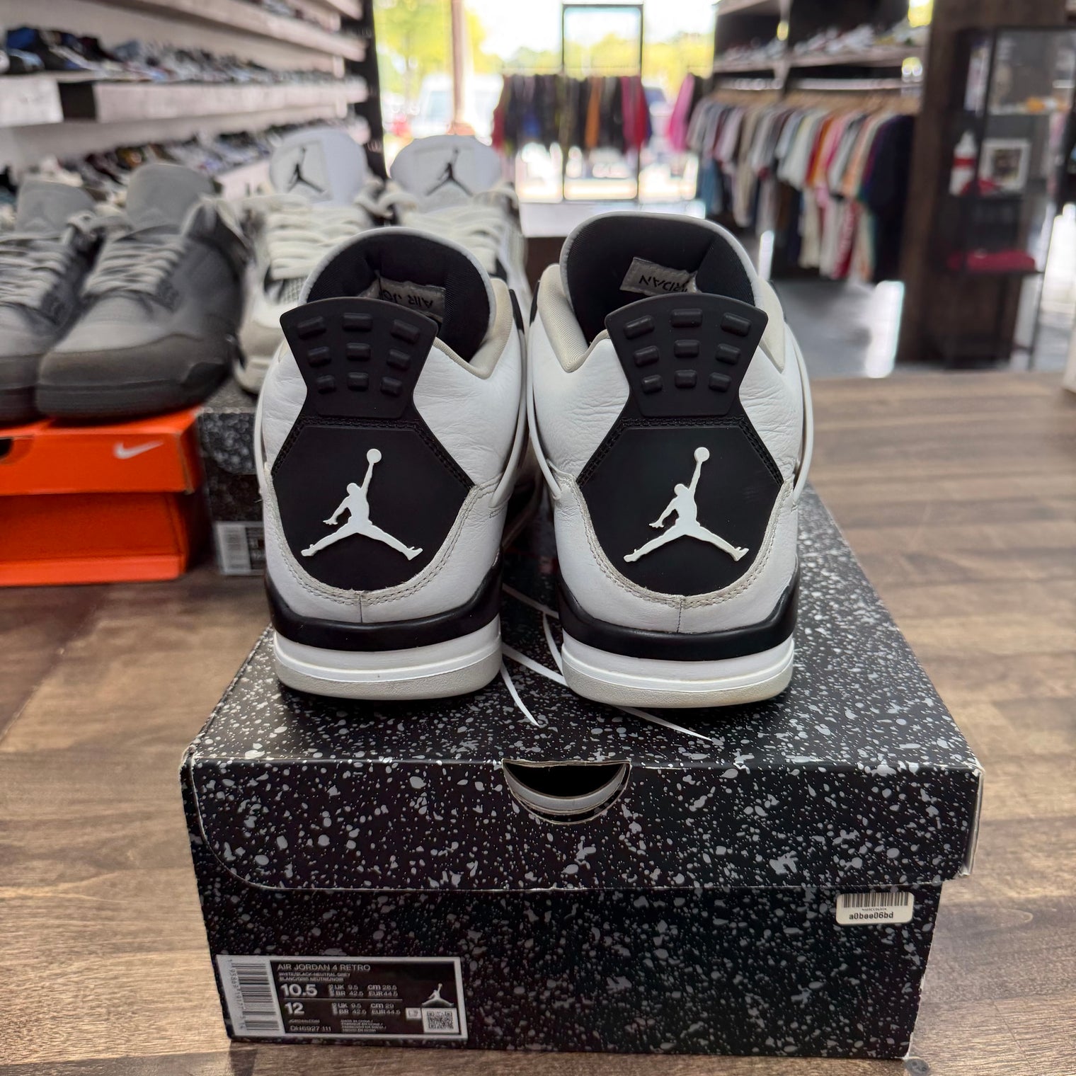 Military Black Jordan 4 Retro (Used)