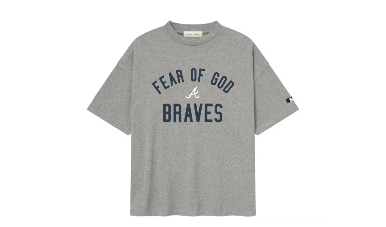 Essentials Fear of God Braves 90's Tee Dark Heather