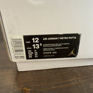 Jordan 7 Retro Patta Shimmer Size 12 (Pre-Owned)