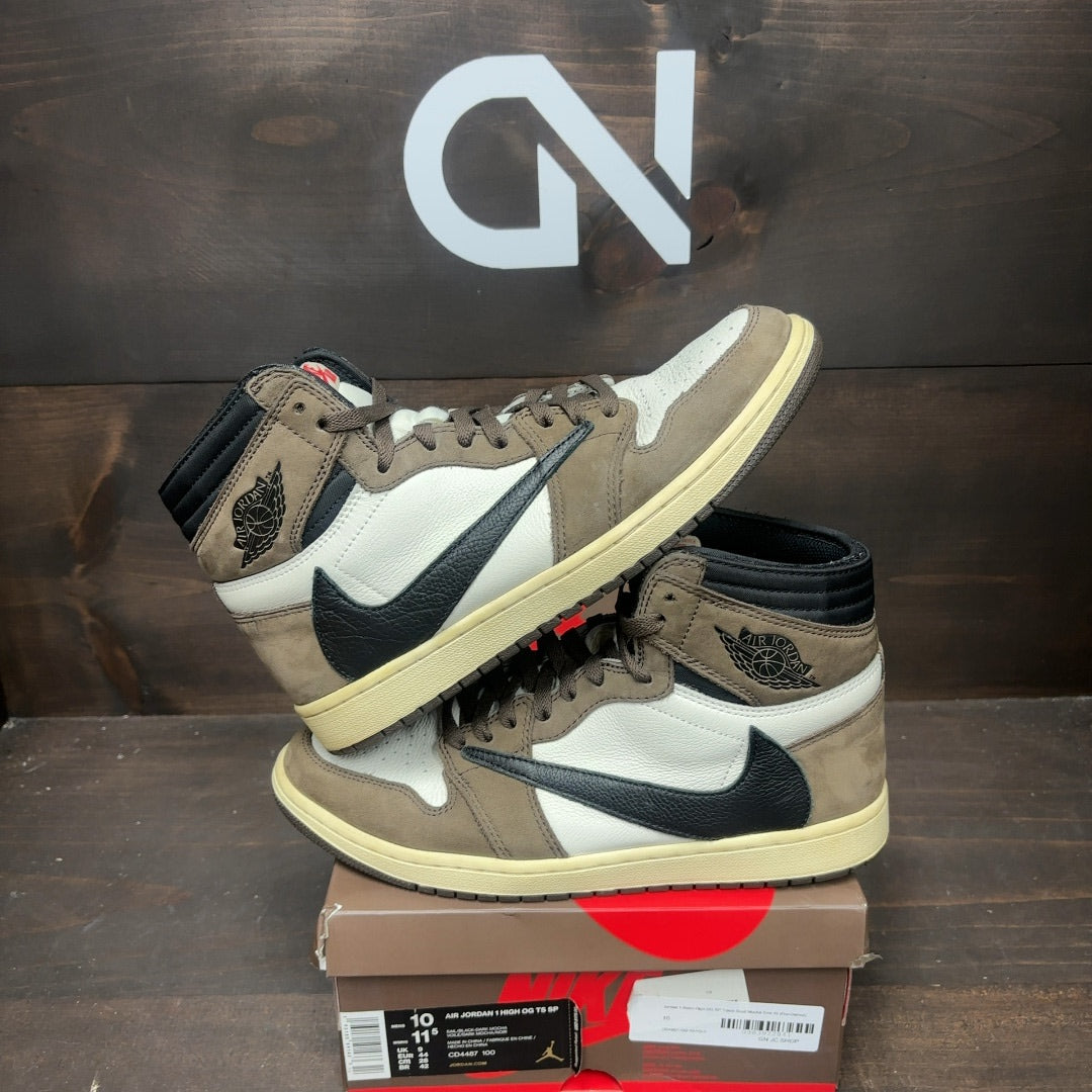 Jordan 1 Retro High OG SP Travis Scott Mocha Size 10 (Pre-Owned)