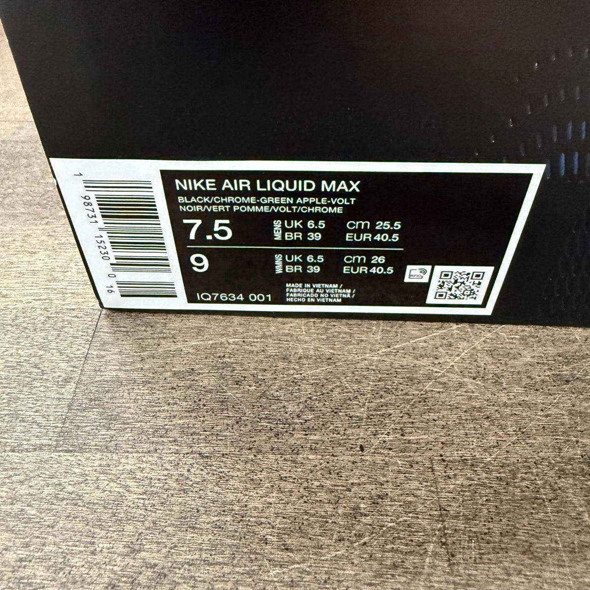 Nike Air Liquid Max Black Green Apple - Image 6
