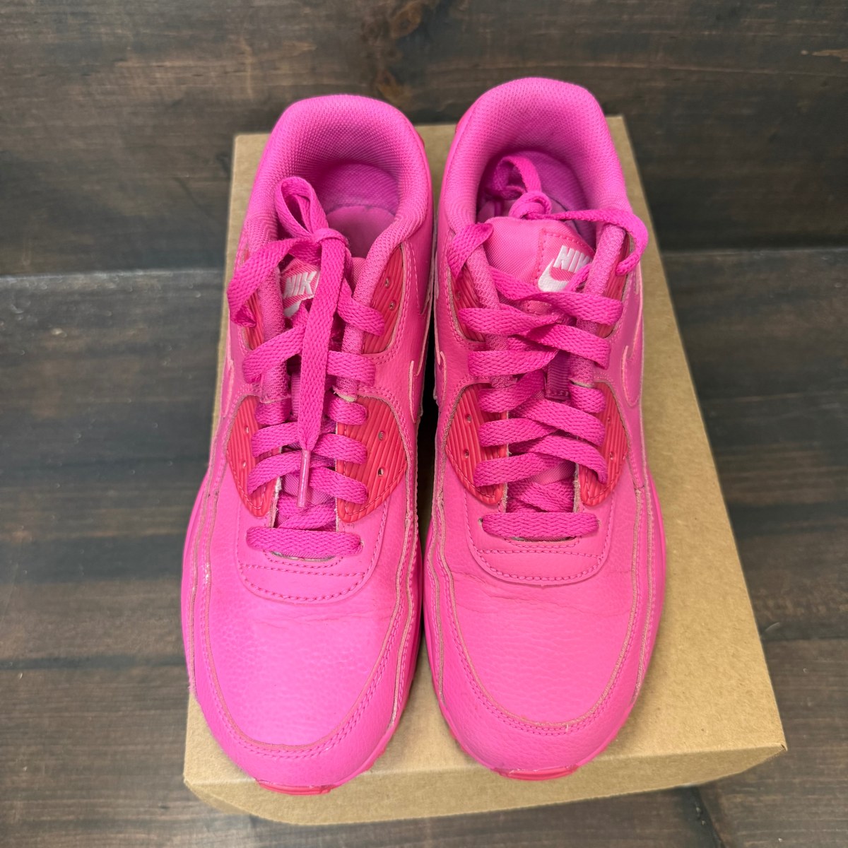 Nike Air Max 90 LTR GS 'Laser Fuchsia' Size 7Y (Pre-Owned) - Image 2