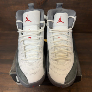 Jordan 12 Retro White Dark Grey (GS) Size 5Y (Pre-Owned)