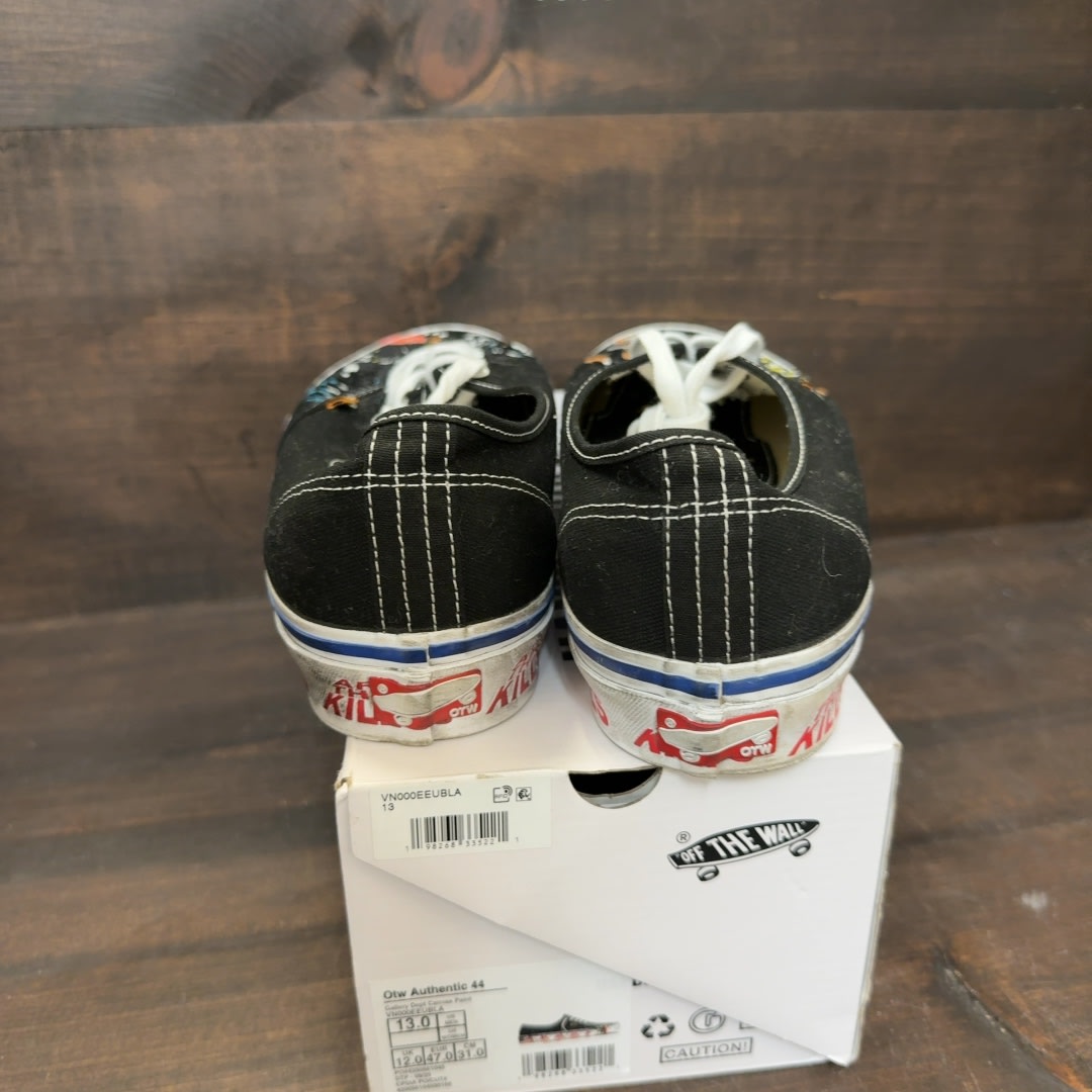 Vans Authentic Reissue 44 Gallery Dept. Art That Kills Black Size 13 (Pre-Owned)