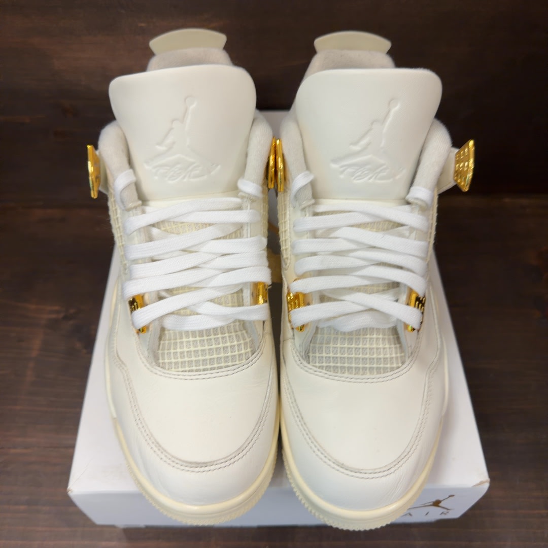 Jordan 4 Retro Metallic Gold (Women's) - Image 3