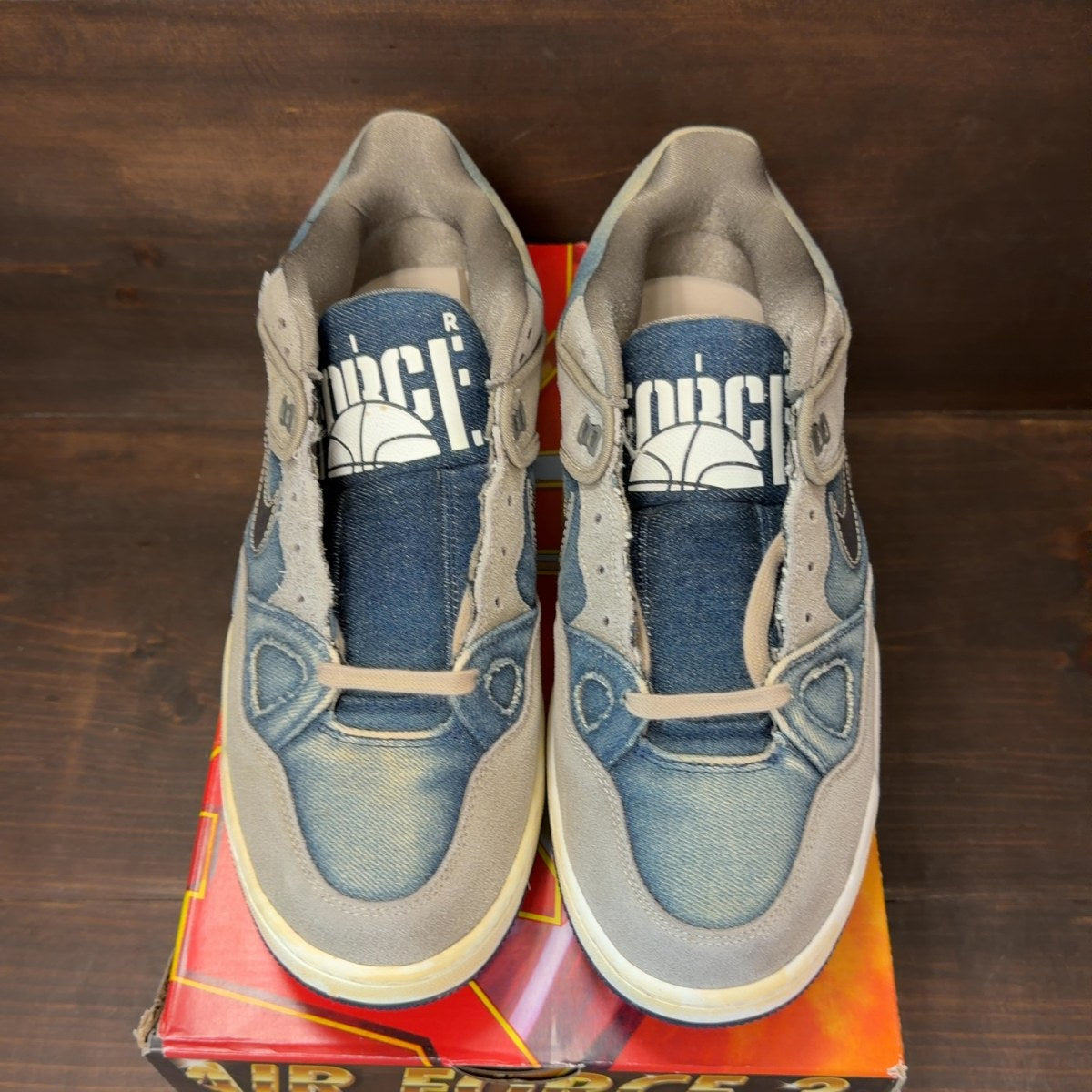 Nike Air Force 3 Low SP Nigo x Levi’s Olive Grey - Image 3