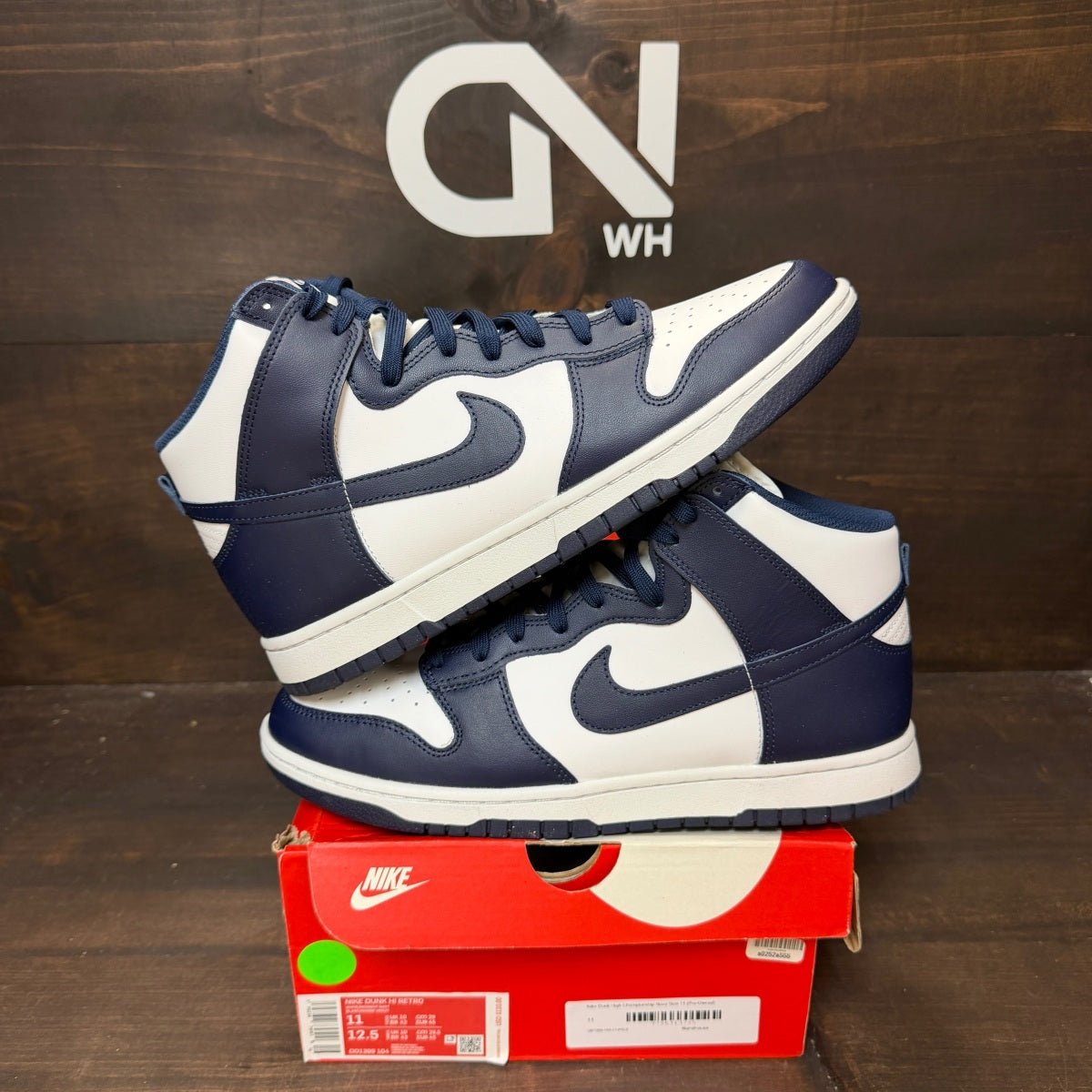 Nike Dunk High Championship Navy - Image 1