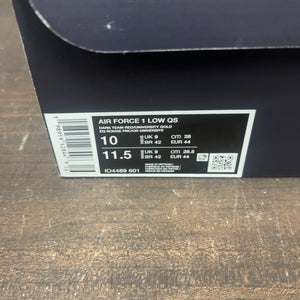Nike Air Force 1 Low Patent Leather Dark Team Red Safety Orange Size 10 (Pre-Owned)