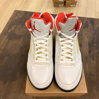 Jordan 5 Retro Fire Red Silver Tongue (2020) Size 10 (Pre-Owned) - Image 2
