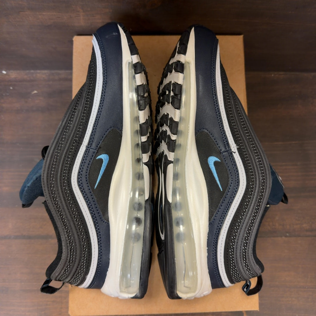 Nike Air Max 97 Black Dark Obsidian University Blue Size 9.5 (Pre-Owned) - Image 6
