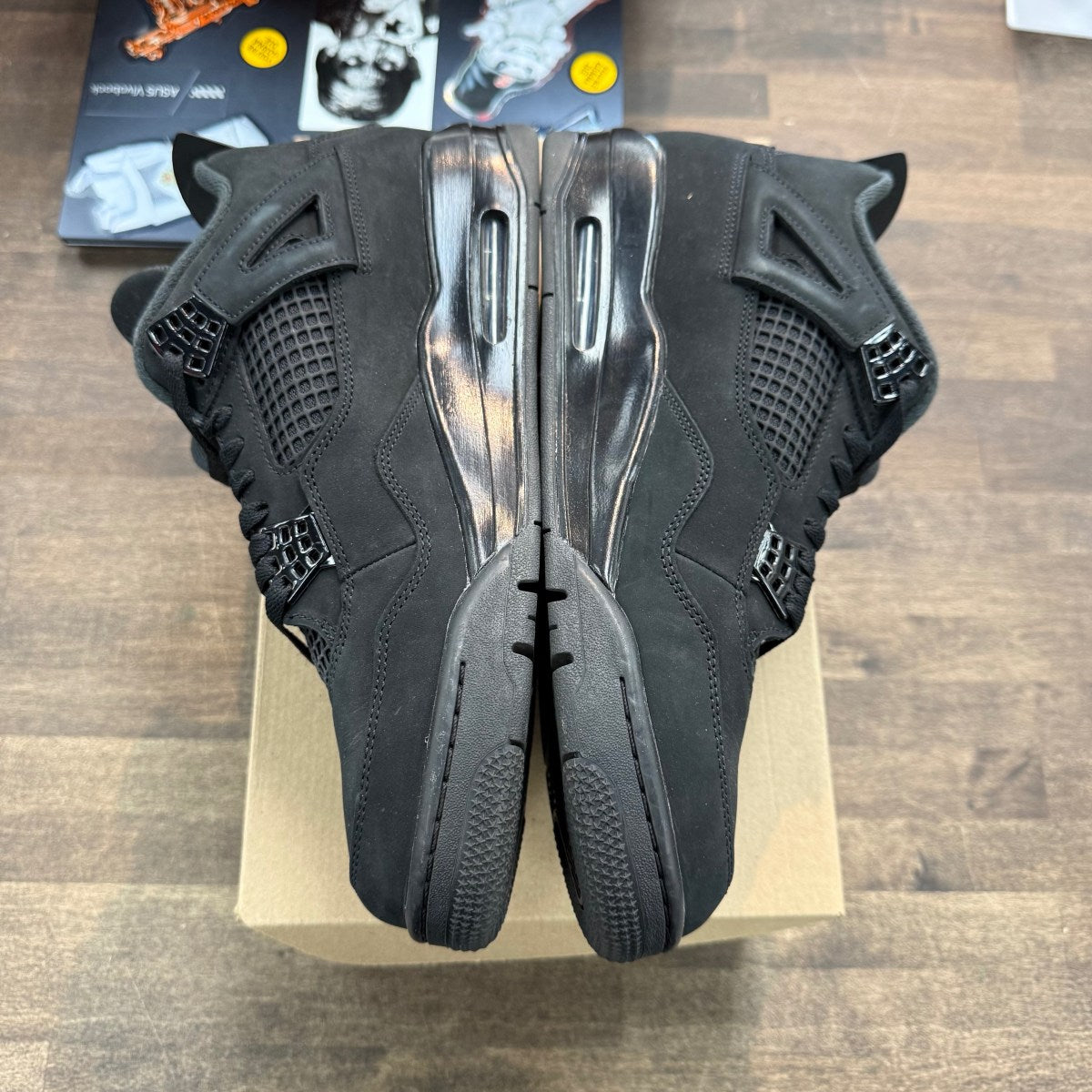Jordan 4 Retro Black Cat (2025) Size 12 (Pre-Owned) - Image 2