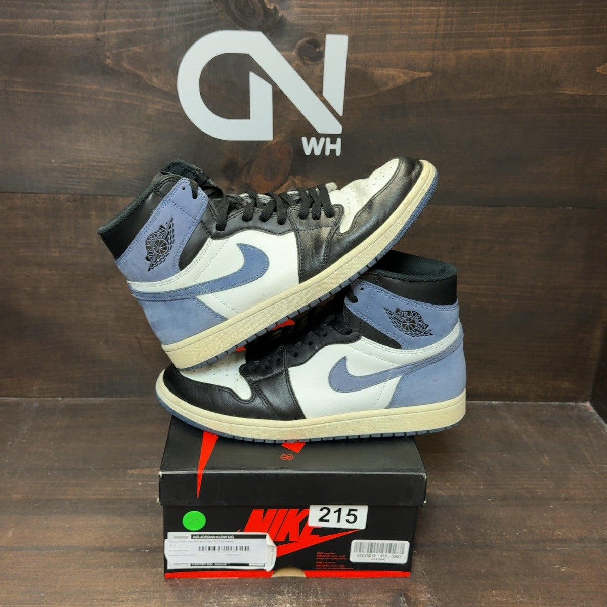 Jordan 1 Retro High Blue Moon Size 10.5 (Pre-Owned) - Image 1