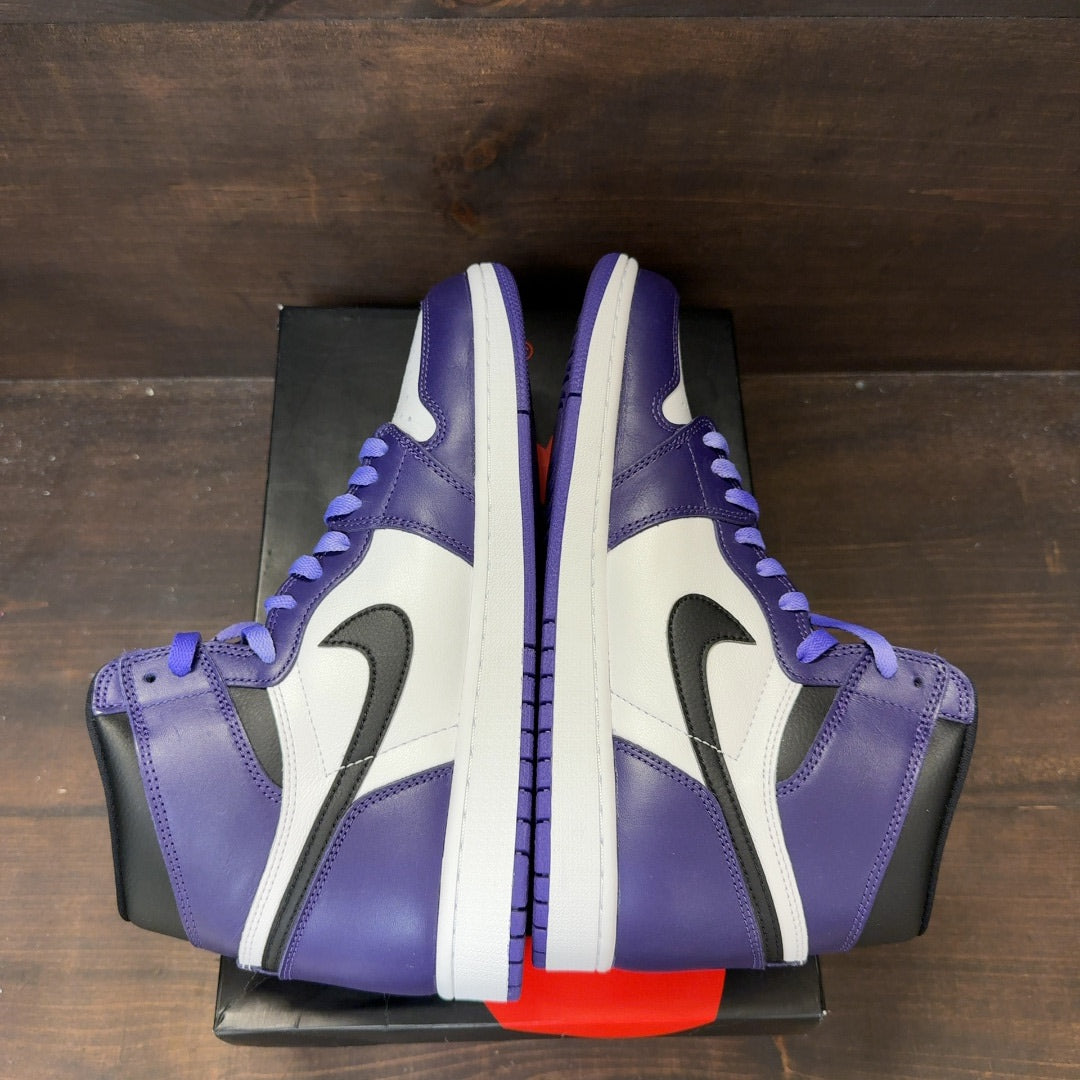 Jordan 1 Retro High Court Purple White Size 10.5 (Pre-Owned) - Image 6