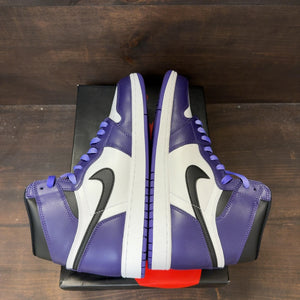 Jordan 1 Retro High Court Purple White Size 10.5 (Pre-Owned) - Image 6