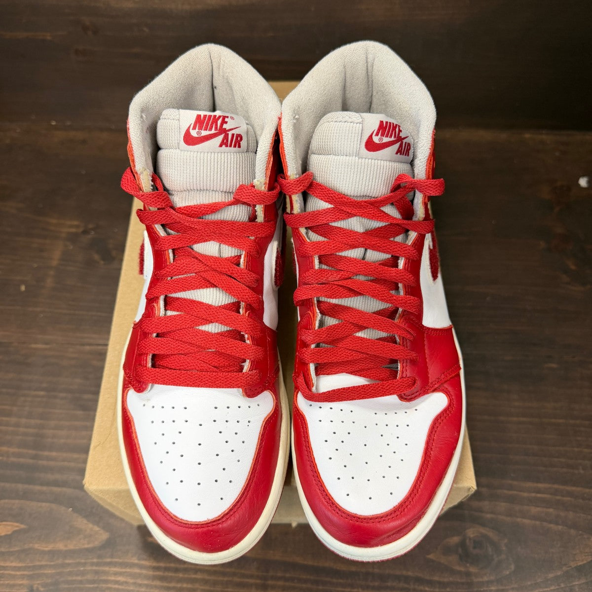 Jordan 1 Retro High OG Varsity Red (Women's) Size 8.5W (Pre-Owned) - Image 3