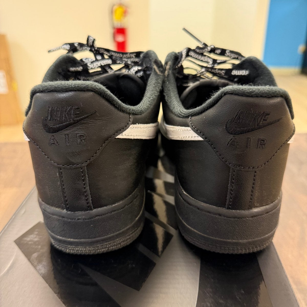 Nike Air Force 1 Low Supreme Black White - Image 3