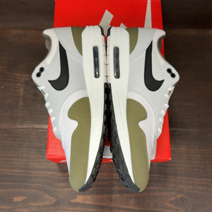 Nike Air Max 1 White Black Medium Olive - Image 4