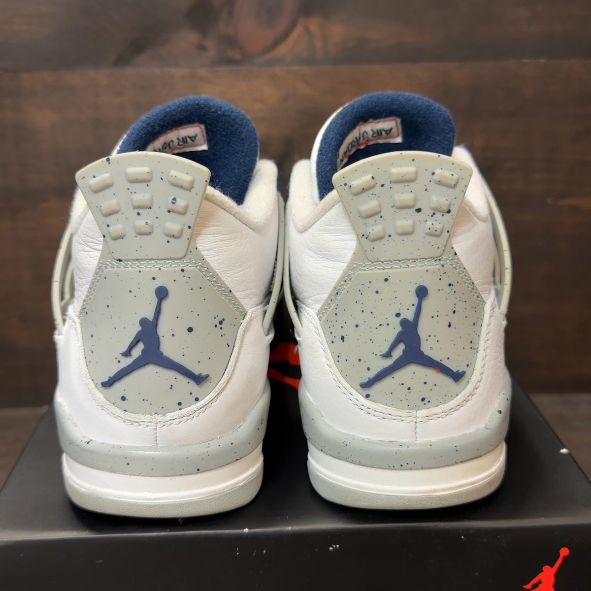 Jordan 4 Retro Midnight Navy (GS) Size 7Y (Pre-Owned) - aux