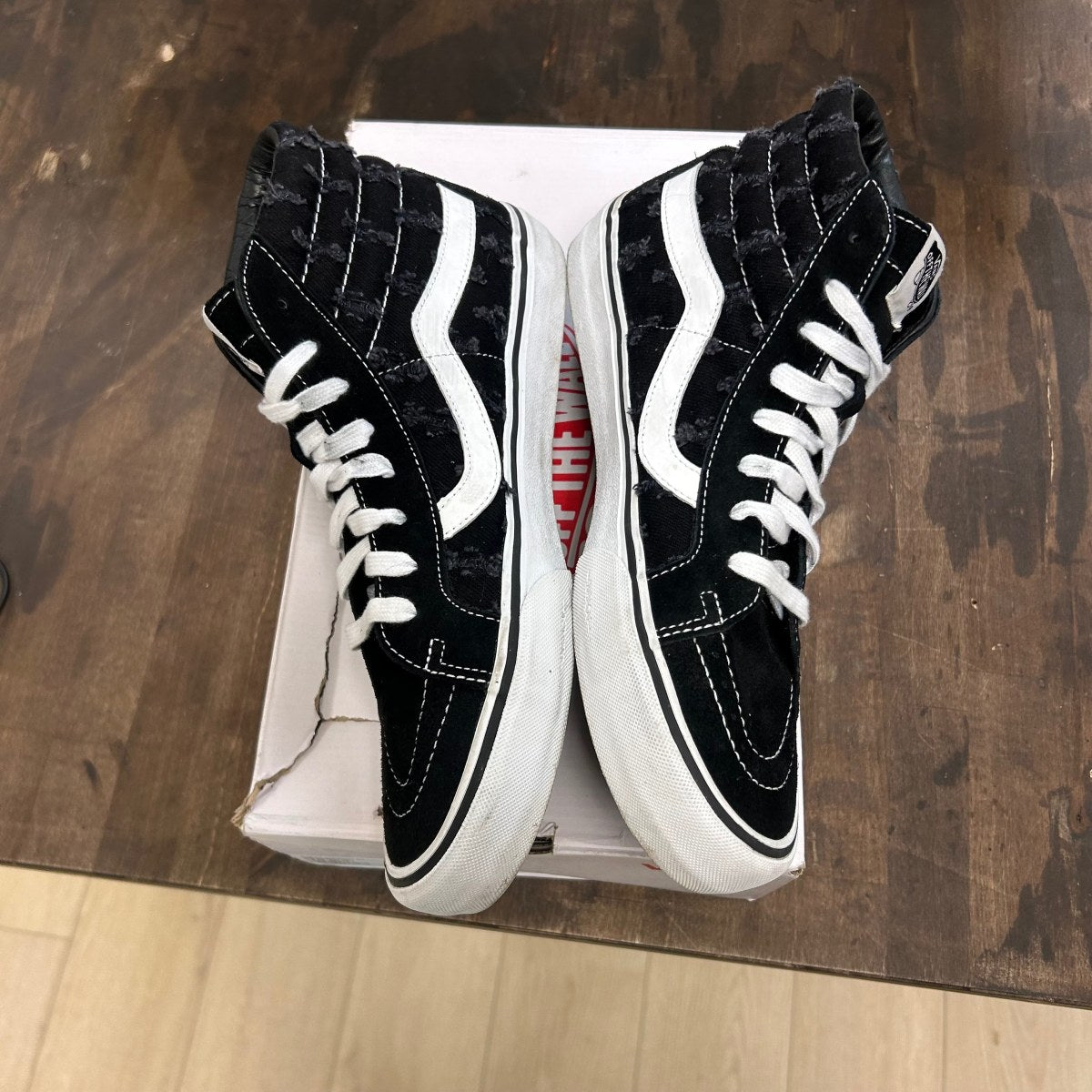 Vans Sk8-Hi Supreme Hole Punch Denim Black - Image 3