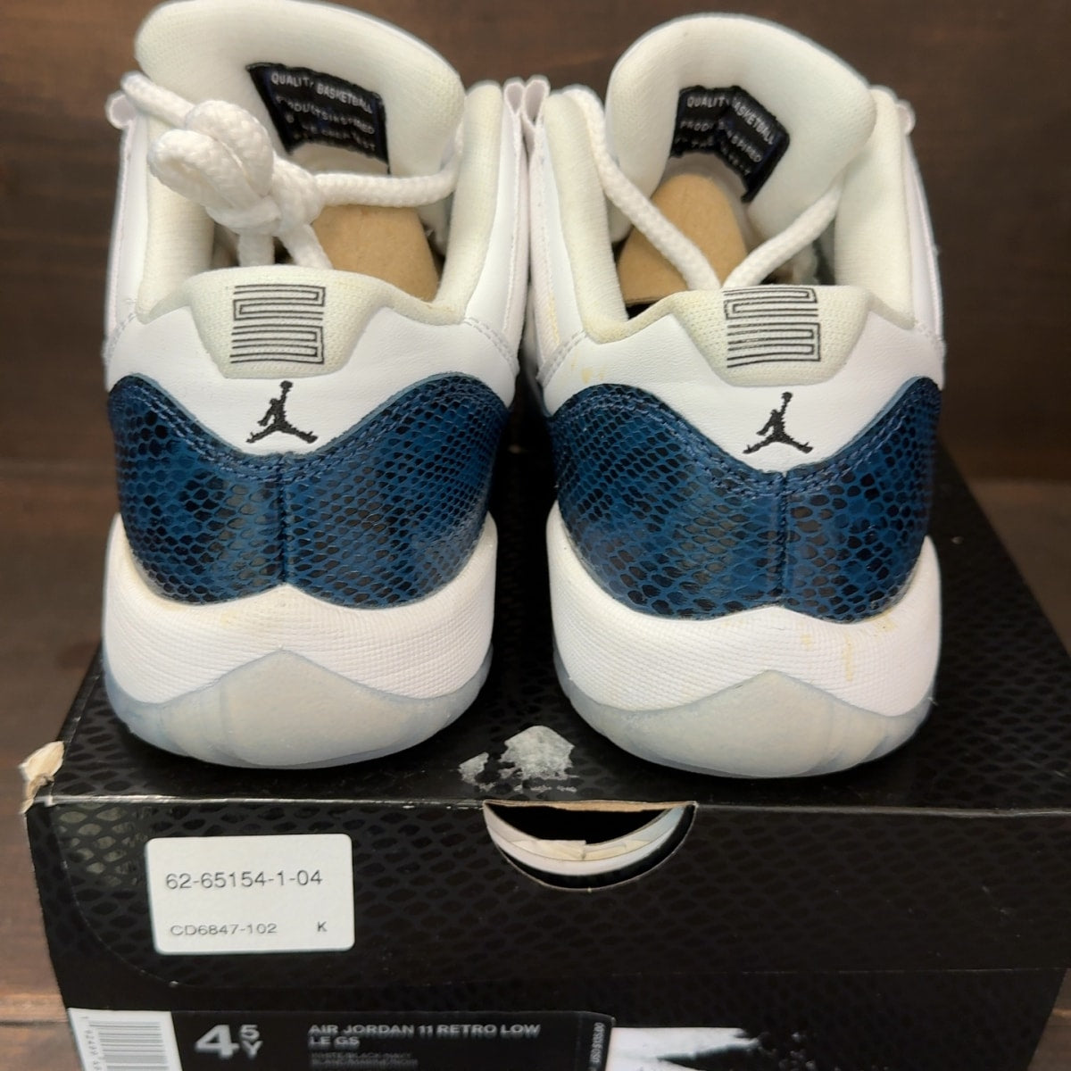 Jordan 11 Retro Low Snake Navy (2019) (GS) - Image 5