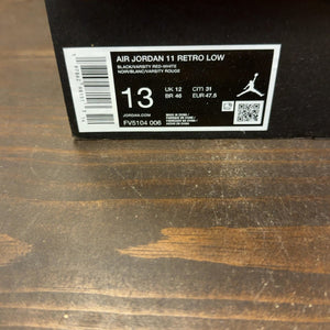 Jordan 11 Retro Low Bred (2025) Size 13 (Pre-Owned) - aux