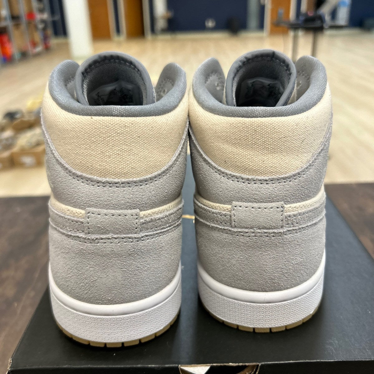 Jordan 1 Mid SE Coconut Milk Particle Grey - Image 4