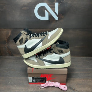 Jordan 1 Retro High OG SP Travis Scott Mocha Size 10.5 (Pre-Owned)