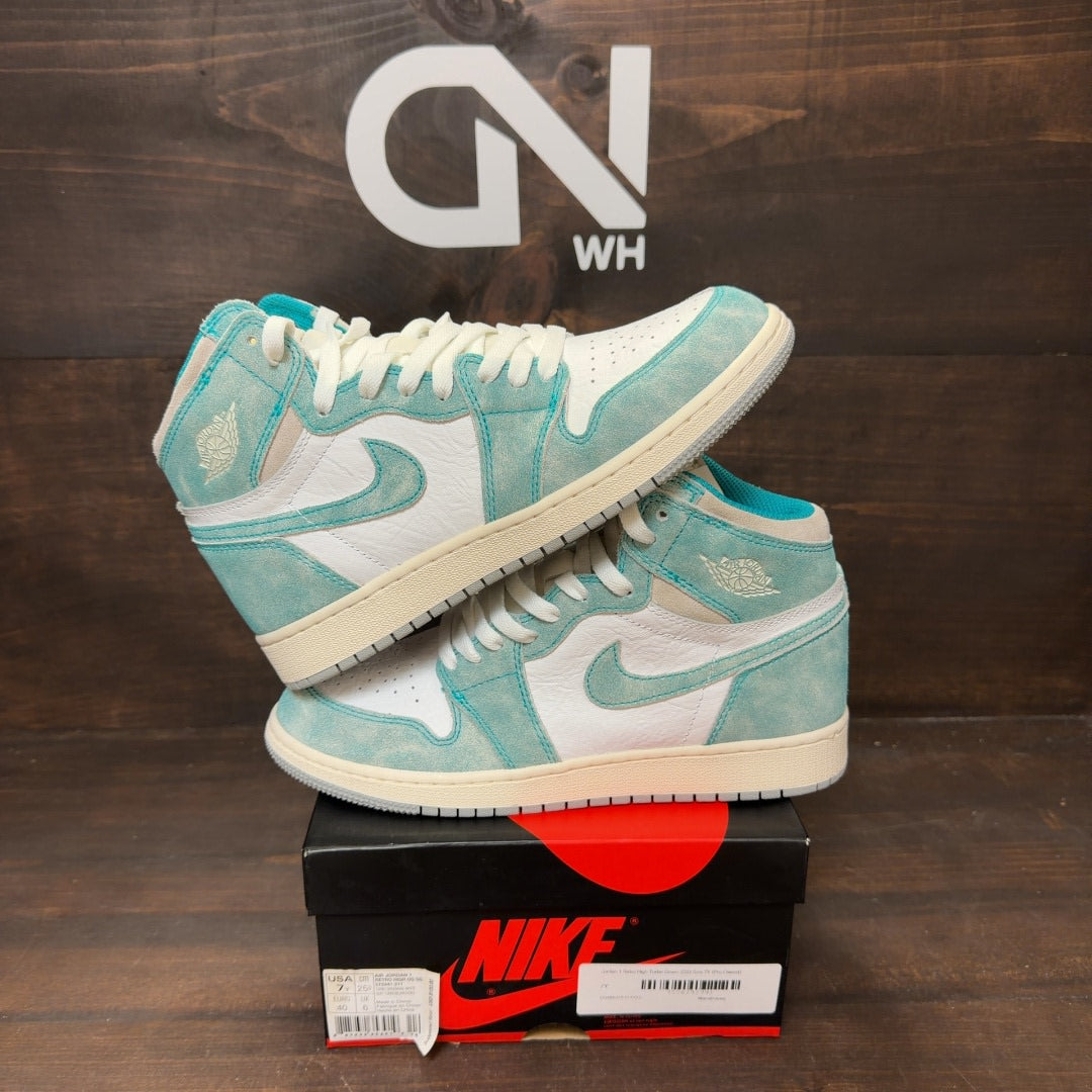 Jordan 1 Retro High Turbo Green (GS) - Image 1