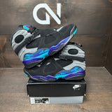 Jordan 8 Retro Aqua (2025) Size 10 (Pre-Owned) - front