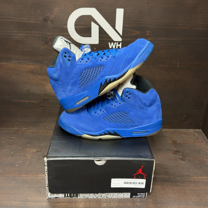 Jordan 5 Retro Blue Suede Size 11 (Pre-Owned)