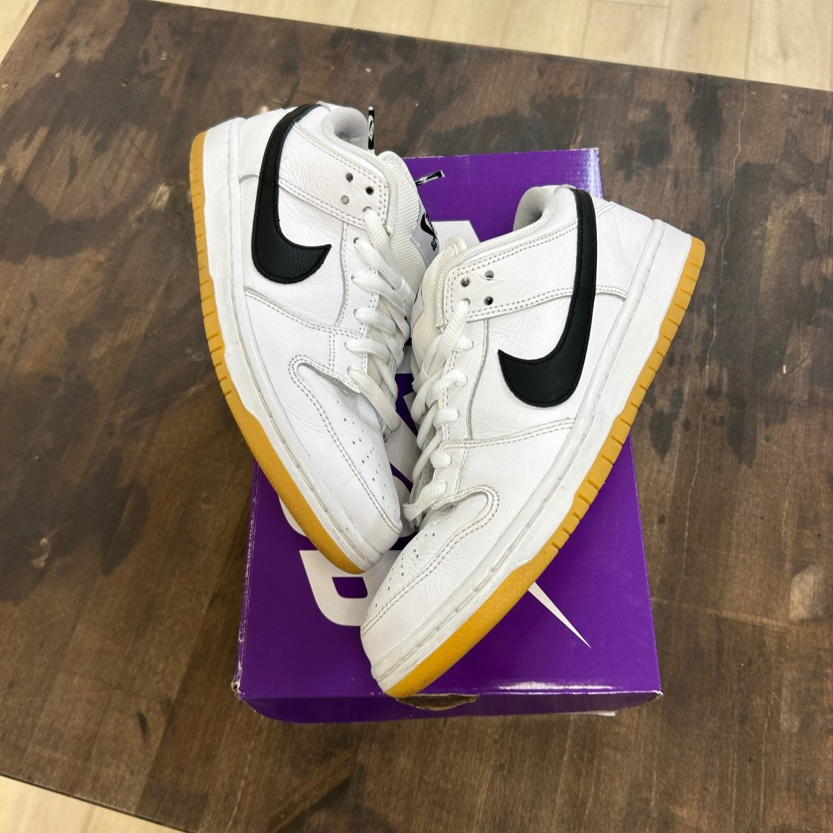 Nike SB Dunk Low Pro White Gum - Image 1