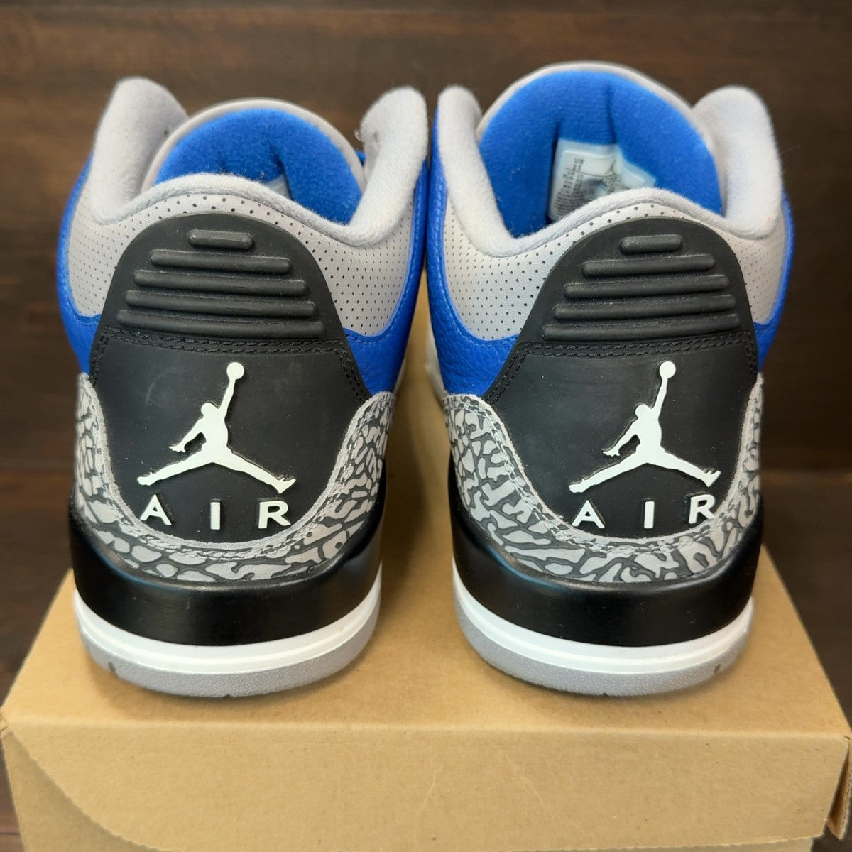 Jordan 3 Retro Varsity Royal Cement Size 11 (Pre-Owned) - Image 5