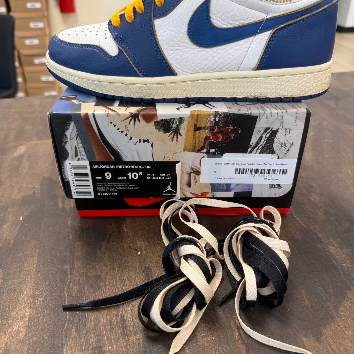 Jordan 1 Retro High Union Los Angeles Storm Blue - Image 6